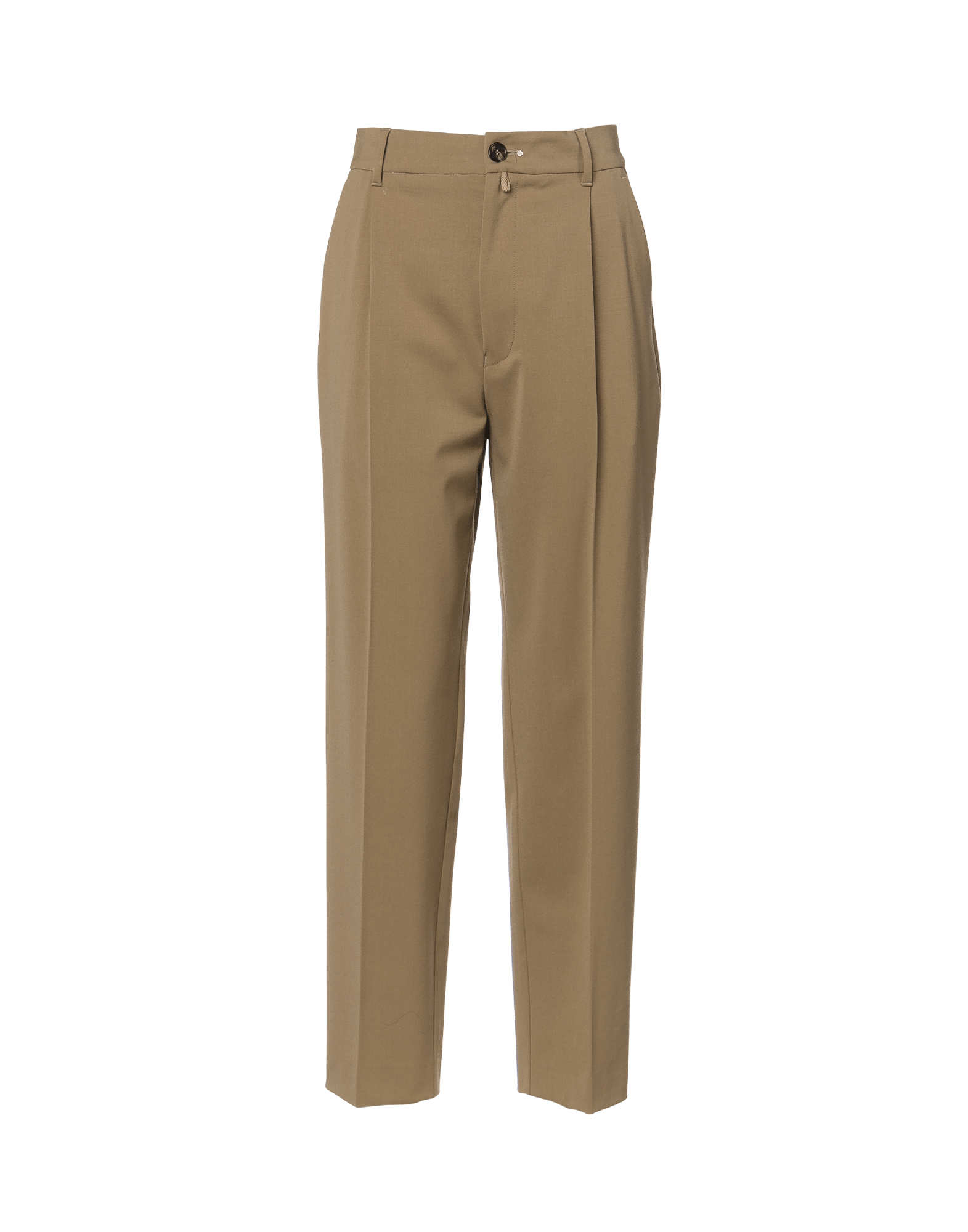 high waisted camel pants