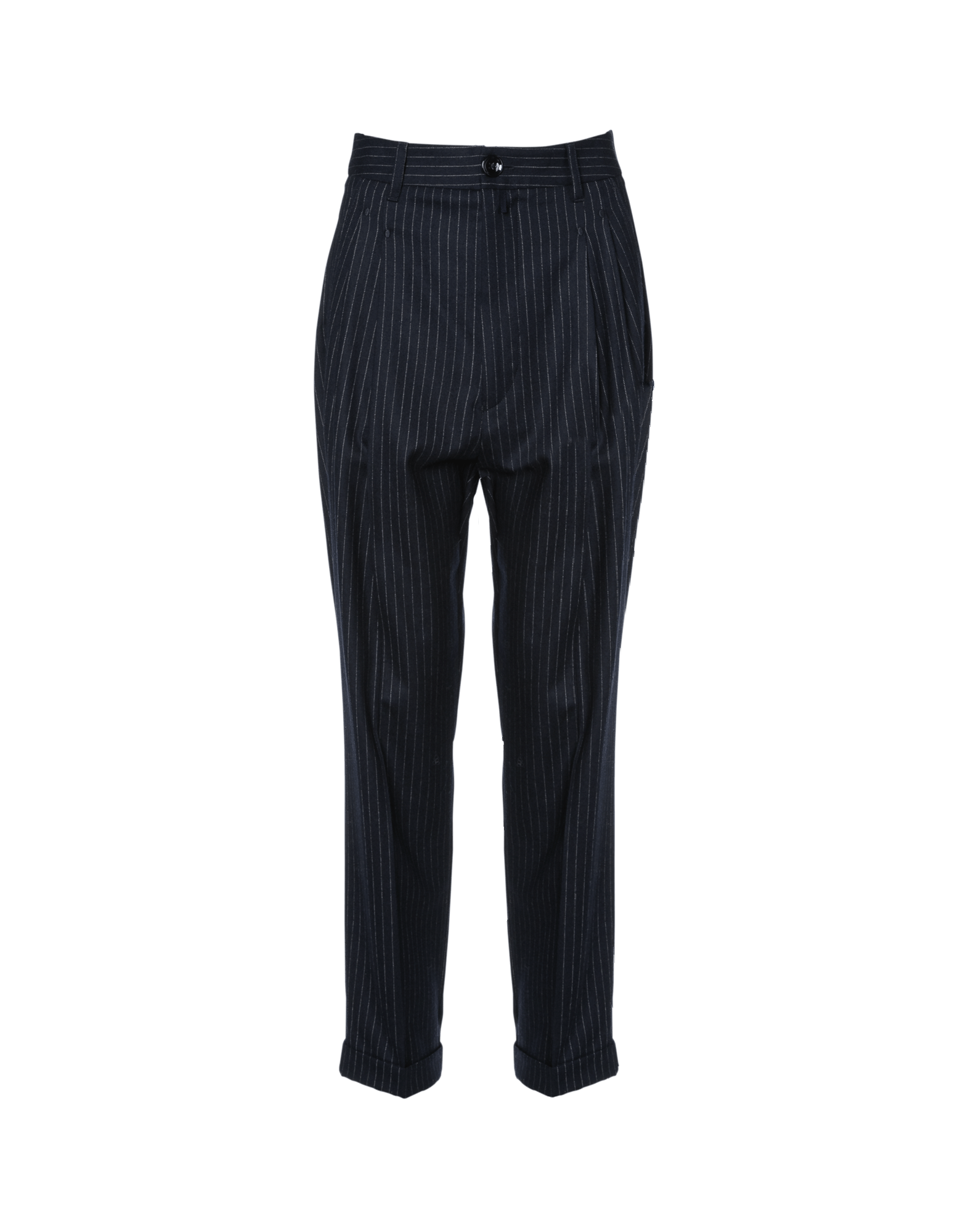 navy pinstripe pants