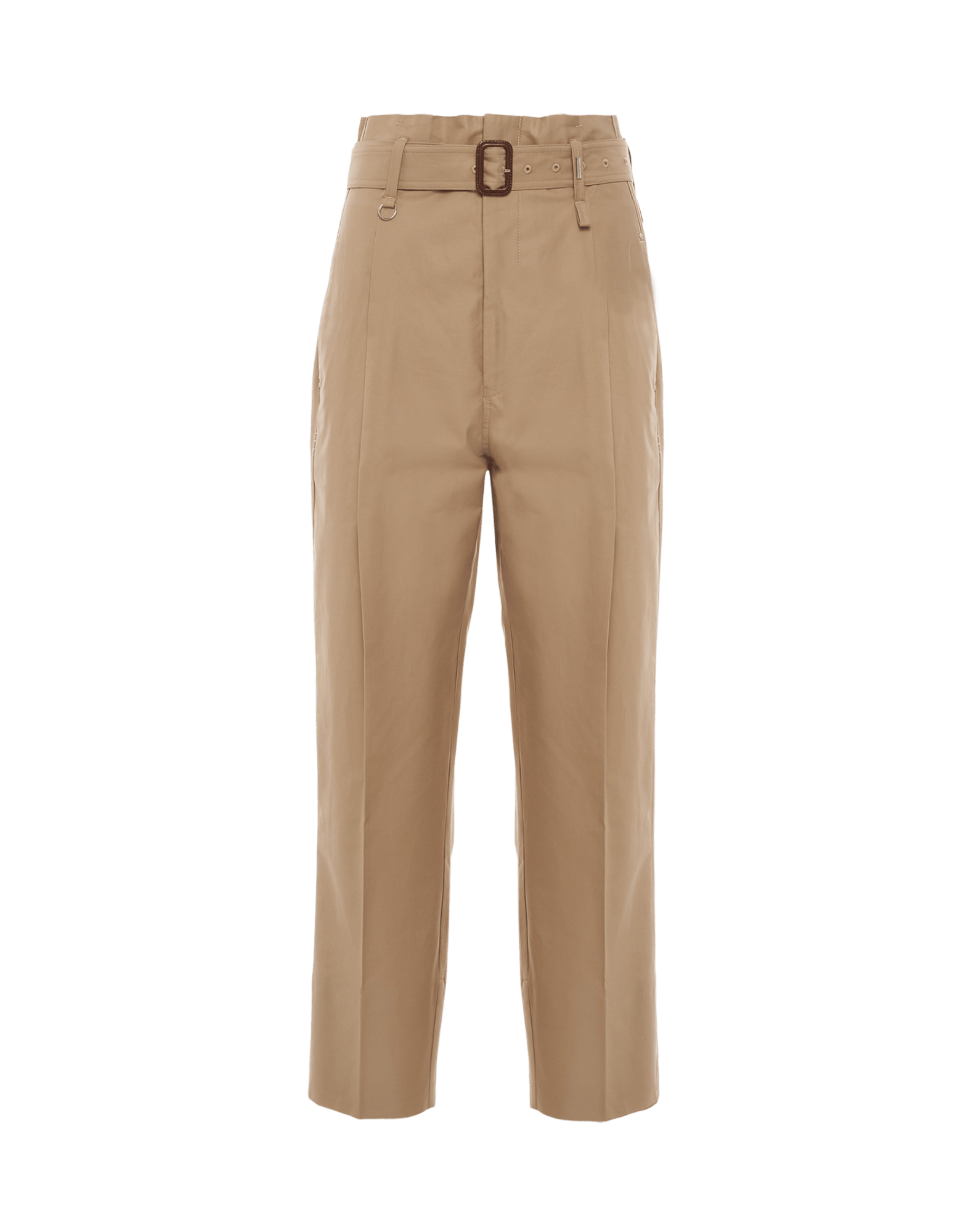 BEYOND: Fawn twill wide leg pants with 