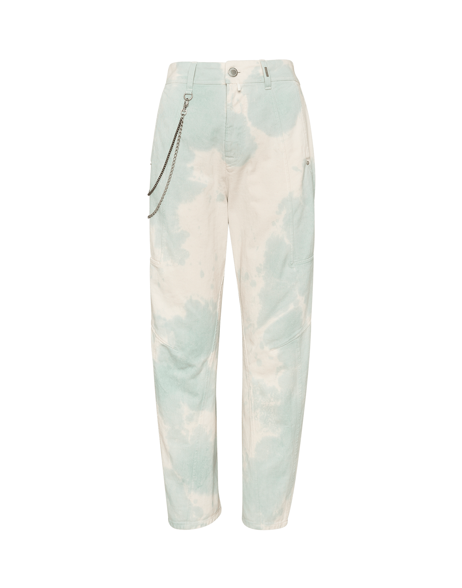 RUNAWAY: Baggy pant in tie-dye cream 