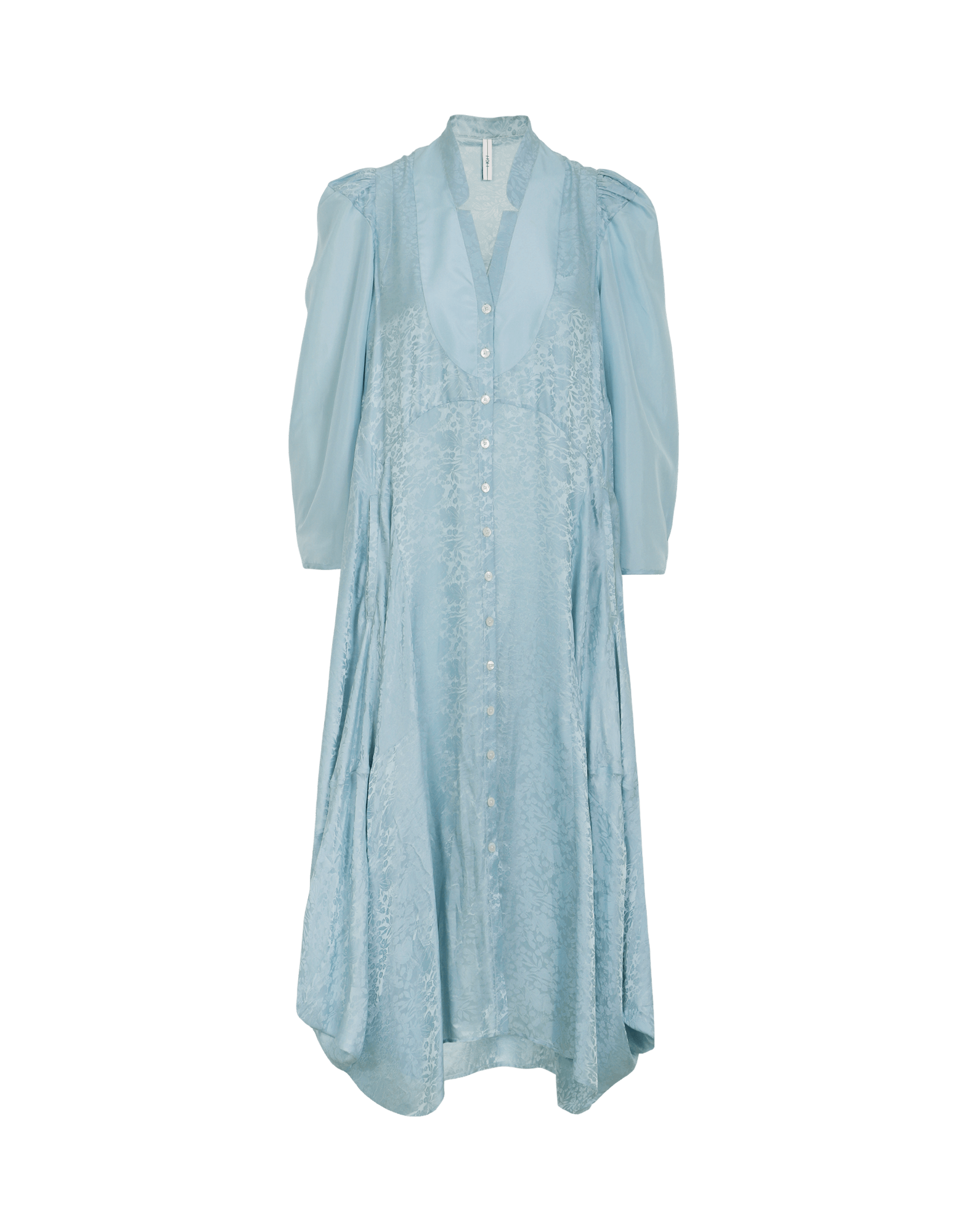 blue shirtwaist dress