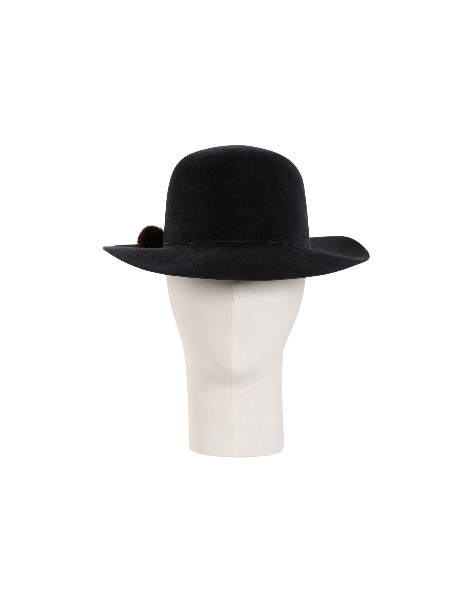 wide brimmed soft felt hat