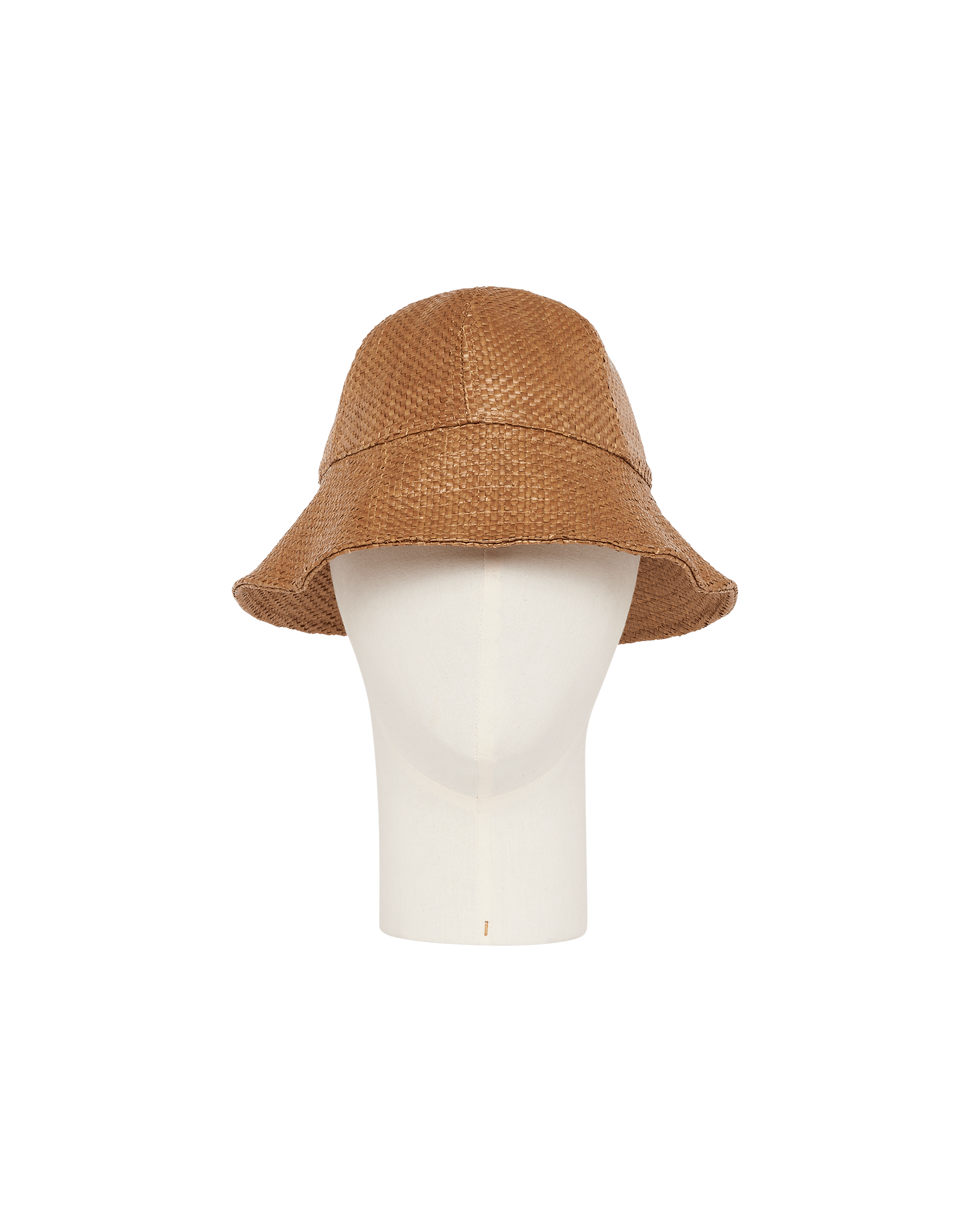HAT-TRICK: Bucket hat in soft shiny raffia