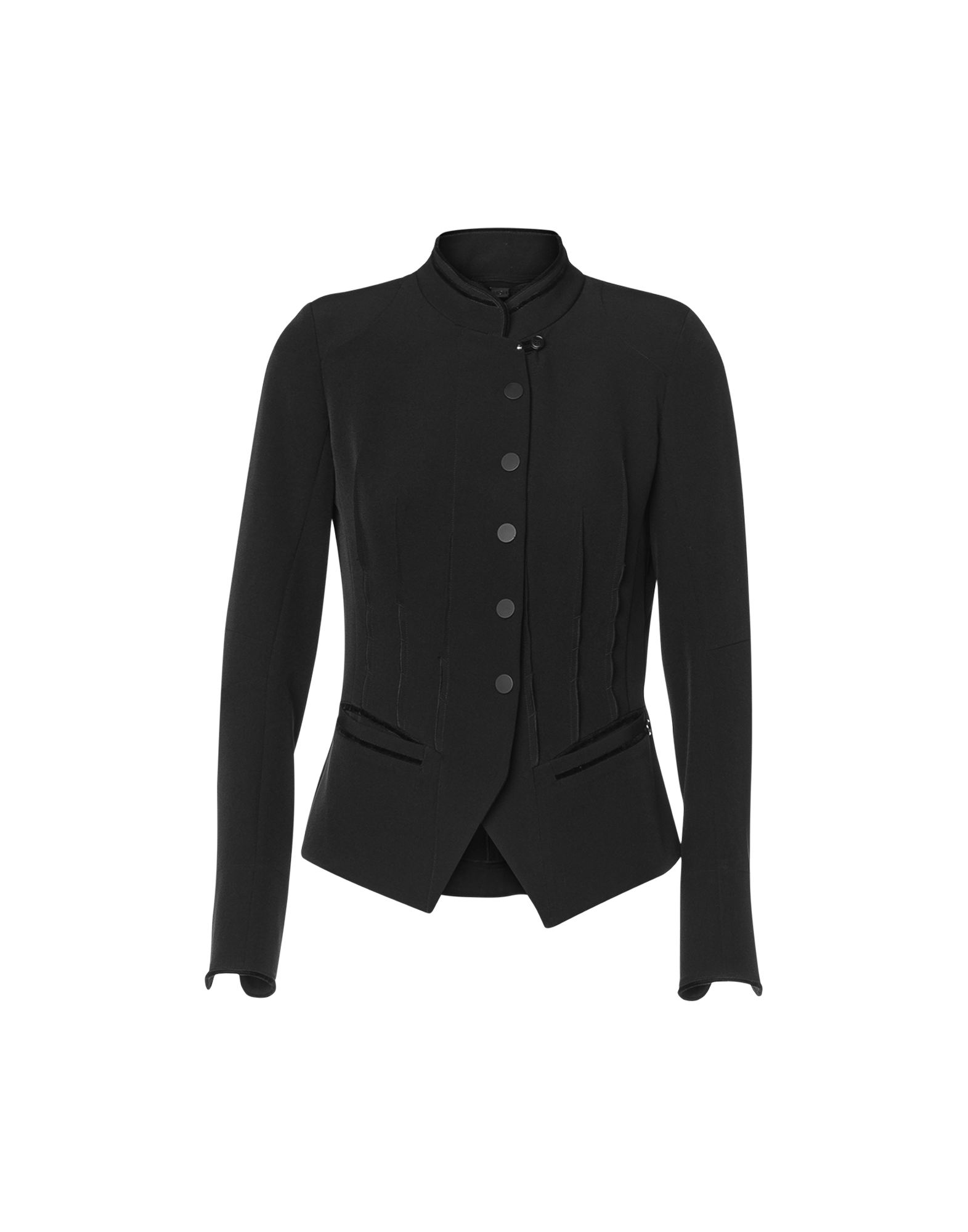 short black velvet jacket