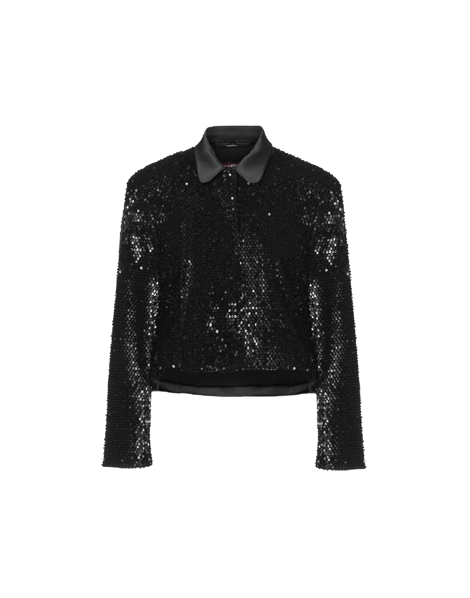 black sequin short jacket