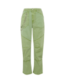 GO AHEAD: Green boy fit pants with multi-panel legs