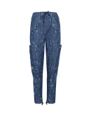 SEE-SAW: Lightweight denim jogger with laser micro floral