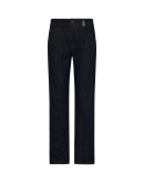 INTERUPT: Navy jeans with overstitched and seamed leg