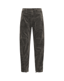 VENTURE: Pantaloni stile cargo in velluto grigio