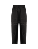 LAUNCH: Pantaloni multi pannello in raso nero