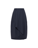 MELODRAMA: Tulip-shape wrap-skirt in jersey