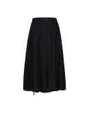 REVOLUTION: Black flared skirt with "parka" details