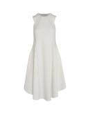 AESTHETIC: Sleeveless dress in ivory viscose jersey