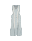 THOUGHTFUL: Sleeveless button-thru dress