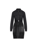 RESOLVE: Black denim uniform style dress