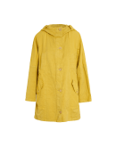 ENCOMPASS: Oversize parka in yellow cotton and hemp