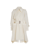 EXHILERATE: Summer weight wool trench coat