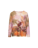 ON IMPULSE: Floral sweater with buttoning at back