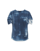 INTERACT: T-shirt in cotone con tintura manuale