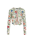 IMAGINE: Cardigan in jersey con stampa floreale