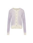 LAUGHTER: Lilac shaded wool cardigan