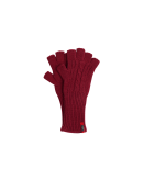RESISTANCE: Guanti in lana rossa senza dita