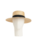 HOT SPOT: Cappello in paglia con falda piatta