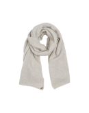FROSTY: Light grey scarf in soft wool alpaca mix
