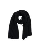 FROSTY: Black scarf in soft wool alpaca mix