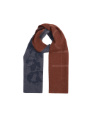 UNFOLD: Extra long narrow scarf in double sided wool