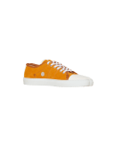 RUNAROUND: Orange classic Plimsoll-style sneaker