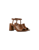 SOPHISTICATE: Sandali marroni con tacco alto