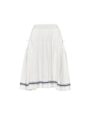 BEAMING: Ivory tech "country-style" skirt