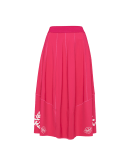 COROLLA: Fuchsia skirt with print around hem