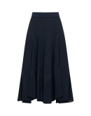 DOTING: Full flip-out skirt with in navy Sensitive®
