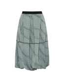 GLAD: Full balloon skirt in quilted jacquard jersey