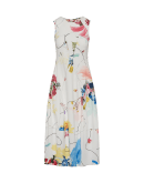 MESMERIZE: Sleeveless fit and flare dress in floral printed Sensitive®