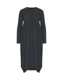 IN-AND-OUT: Cocoon shaped dress in dark grey Sensitive®