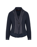 PRIZE: Navy tech crêpe jacket with pleated hem