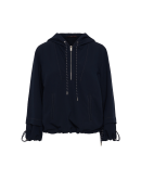 WHEREVER: Navy zip front hoodie sweatshirt