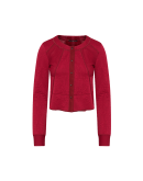SIGNIFY: Multi-fabric "patchwork" cardigan jacket