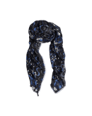ALLURE: Square scarf with "broken floral" and wave design