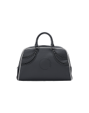 REPRESENT: Black Bowling-bag in tech eco-leather and suede