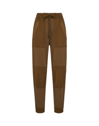 TRACKING: Heritage style jogger pants in tan jersey