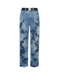 COMMIT TO: Floral printed Jeans in shades of blue