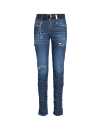 NEW FLICKER: Jeans aderenti con arricciatura sul fondo