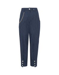 RECREATION: Wide leg pant with buttons at the hem
