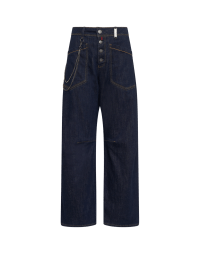 RANGER: Wide leg jeans with button-thru fly