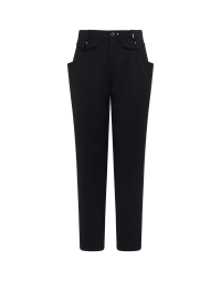 HEROIC: Pantaloni sartoriali neri in lana