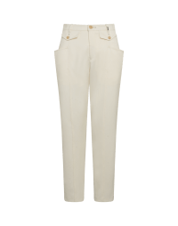HEROIC: Pantaloni sartoriali bianchi in lana